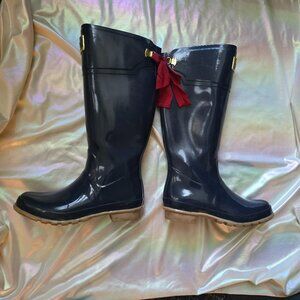 Joules Women's Evedon Rain Boot - French Navy, 10 US Womens 8 UK Used condition